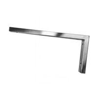 Wiesbaden Ophangbeugel tbv Wastafelblad 46x22 cm L-Vormig Geborsteld Staal - thumbnail