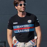 T-Shirt met Korte Mouwen Sparco MARTINI RACING Maat L Wit - thumbnail