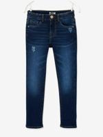 Slim fit meisjesjeans Morphologik "waterless" heupomtrek SMALL met gebruikssporen onbewerkt - thumbnail