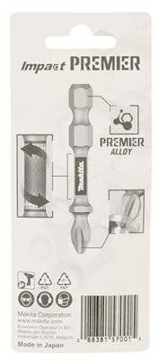 Makita Xtt slagschroefbit Lengte 50mm Opname 1/4 Bit maat T25 - thumbnail