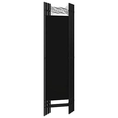 VidaXL Kamerscherm met 6 panelen 240x180 cm zwart VidaXL Kamerscherm met 6 panelen 240x180 cm zwart