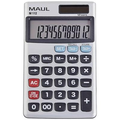 MAUL professioneel zakrekenmachine M112, zilver
