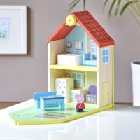 Peppa Pig - Wooden Dollhouse w. Figure and Furniture (20-00114) - thumbnail