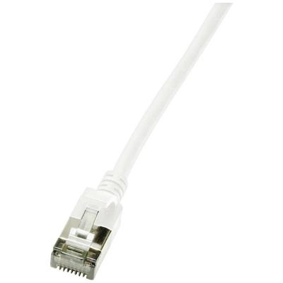 LogiLink CQ9021S RJ45 Netwerkkabel, patchkabel CAT 6A U/FTP 0.50 m Wit Extreem dun, Vlambestendig, Flexibel, Folie afscherming, Halogeenvrij, Snagless, LogiLink CQ9021S RJ45 Netwerkkabel, patchkabel CAT 6A U/FTP 0.50 m Wit Extreem dun, Vlambestendig, Flexibel, Folie afscherming, Halogeenvrij, Snagless,