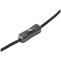 Brilliant WandlampBenny zwart met hout - 99705/76 - thumbnail