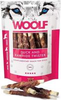 WOOLF Eend runderhuid twister - hondensnack - 100g - thumbnail
