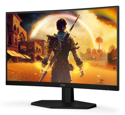 AOC Gaming C24G42E - 24 inch Full HD gebogen monitor, 180 Hz, 0,5 ms, FreeSync Premium (1920 x 1080, 1 x HDMI 2.0, 1 x DisplayPort 1.4) zwart