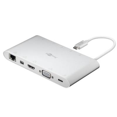 goobay USB-C Aluminium Multiport Adapter kaartlezer goobay USB-C Aluminium Multiport Adapter kaartlezer