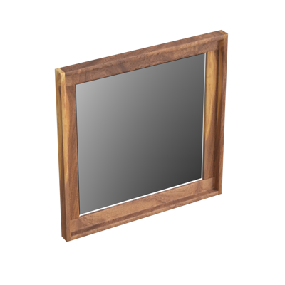 Spiegel Forzalaqua Reno Vierkant 40x2x40 Cm Noten Pure Walnut