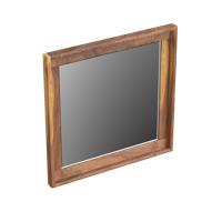 Spiegel Forzalaqua Reno Vierkant 40x2x40 Cm Noten Pure Walnut - thumbnail