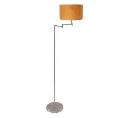 Mexlite Vloerlamp Bella Staal Lampenkap Ø 30cm Geel E27 Fitting 3877ST Mexlite Vloerlamp Bella Staal Lampenkap Ø 30cm Geel E27 Fitting 3877ST