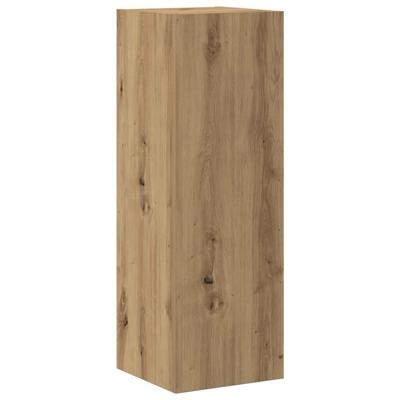 8-delig Tv-meubelset wandmontage bewerkt hout artisanaal eiken