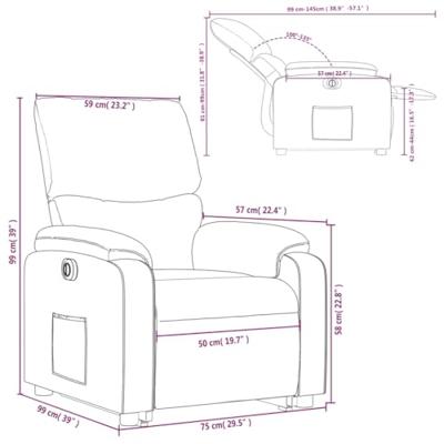 Sta-op-stoel elektrisch verstelbaar stof donkergrijs