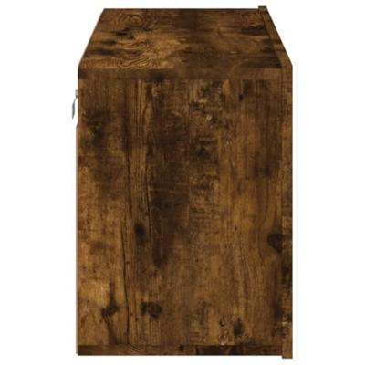 Tv-meubel wandgemonteerd 80x30x41 cm gerookt eikenkleurig