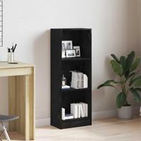 Boekenkast Zwart Eiken 40x24x109 cm Engineered Wood - thumbnail