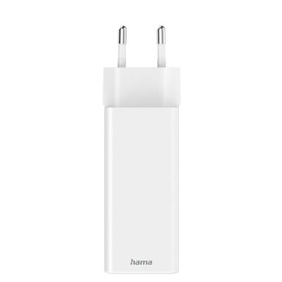 Hama Quick Charger GaN 2x USB-C PD 1x USB-A QC Mini-Charger 100 W Oplader Wit