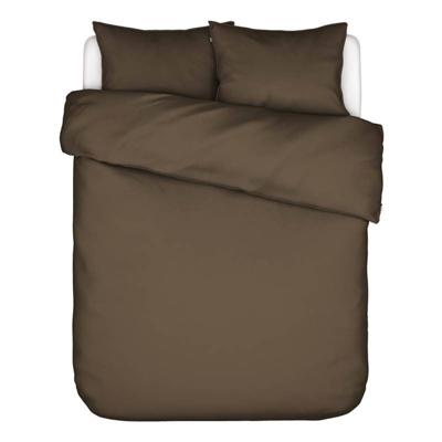 Essenza Minte Dekbedovertrek - Lits-jumeaux (260x200/220 Cm + 2 Slopen) - Katoen Satijn - Café Noir