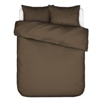 Essenza Minte Dekbedovertrek - Lits-jumeaux (260x200/220 Cm + 2 Slopen) - Katoen Satijn - Café Noir - thumbnail