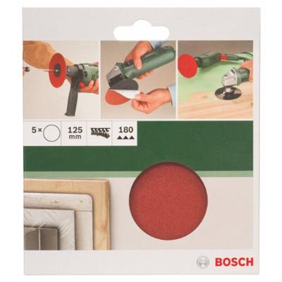 Bosch Accessories 2609256B40 Schuurpapier voor schuurschijf Ongeperforeerd Korrelgrootte (num) 180 (Ø) 115 mm 5 stuk(s)