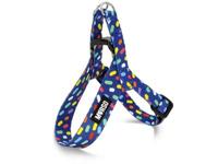 MORSO MINI HONDENTUIG VERSTELBAAR GERECYCLED COLOR INVADERS PAARS 24-32X1,5 CM - thumbnail