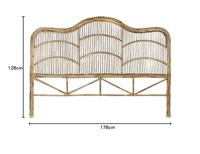 Hoofdbord DKD Home Decor Wit Natuurlijk 178 x 4 x 128 cm - thumbnail