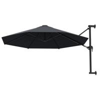 VidaXL Wandparasol met metalen paal 300 cm antraciet - thumbnail