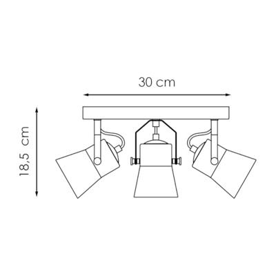 Home sweet home LED opbouwspot Edge 3L rond - zwart