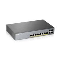 Zyxel GS1350-12HP-EU0101F netwerk-switch Managed L2 Gigabit Ethernet (10/100/1000) Grijs Power over - thumbnail