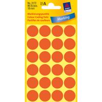 Etiket avery 3172 rond 18mm lichtrood 96st - thumbnail