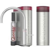 Quooker Fusion Round Keukenkraan Set - Kokend Warm- en Koud Water - Chroom - Inclusief PRO3 Reservoir & CUBE - Direct Gekoeld Bruisend Water - thumbnail