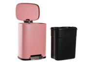Pedaalemmer DKD Home Decor Perzik Metaal Polypropyleen Eenvoudig 5 L - thumbnail