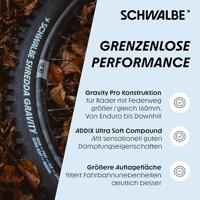 Schwalbe shredda rear gravity pro 27.5x2.50 (64-584) folding evolution line ultra soft black - thumbnail