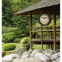 TFA Dostmann 603011 Wandklok Kwarts 205 mm x 290 mm x 295 mm x 90 mm Antiek, Zwart - thumbnail