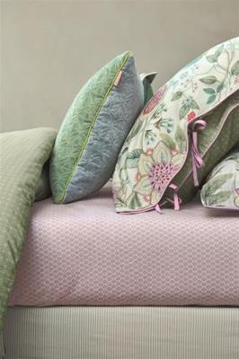 Pip Studio Pip Studio Hoeslaken Thousand Leaves Lila 180x200 cm Hoekhoogte 25 cm