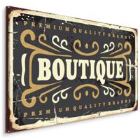 Schilderij - Boutique, Reclame voor Boetiek, Premium Print - thumbnail