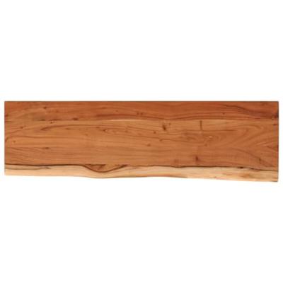 Wandschap rechthoekig natuurlijke rand 70x20x3,8 cm acaciahout
