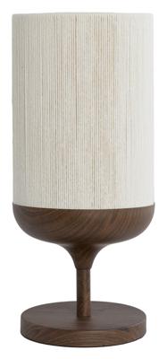 Light & Living Tafellamp 'Dania' Houtlook en touw, 50cm, kleur Donkerbruin
