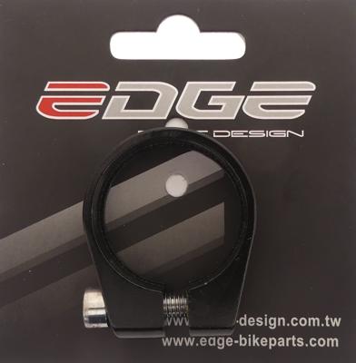 Edge Zadelpenklem ø34.9 aluminium met inbusbout - zwart