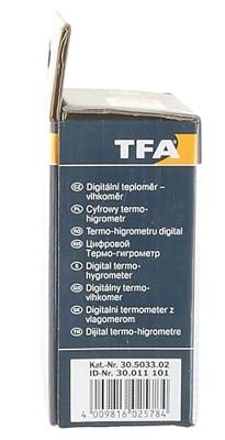 TFA Dostmann 30.5033.02 30.5033.02 Thermo- en hygrometer Wit