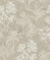 Galerie Zen Behang met getekende bomen motief - DWP0361-06 - thumbnail