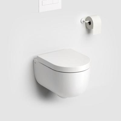 Toiletpot Hangend Clou Hammock 49x36.8x37.5cm Wandcloset Keramiek Diepspoel Mat Wit met Softclose Toiletbril Toiletpot Hangend Clou Hammock 49x36.8x37.5cm Wandcloset Keramiek Diepspoel Mat Wit met Softclose Toiletbril