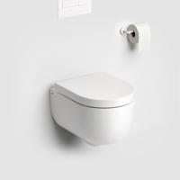 Toiletpot Hangend Clou Hammock 49x36.8x37.5cm Wandcloset Keramiek Diepspoel Mat Wit met Softclose Toiletbril - thumbnail