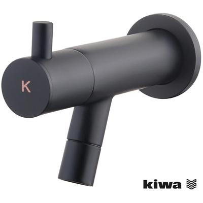 Wiesbaden Amador Fonteinkraan - Toiletkraan - Koudwaterkraan - Muurbevestiging - Kiwa - 1/2 - Mat Zwart