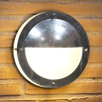 Buitenlamp rond gegalvaniseerd led &apos;Malte&apos; e27 fitting 24 cm - thumbnail