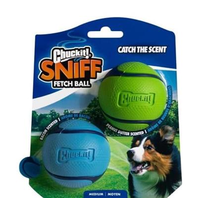 Chuckit sniff fetch bal combo pindakaas & bacon - thumbnail