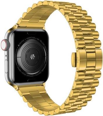 Metalen schakelband - Goud - Geschikt voor Apple watch 38mm / 40mm / 41mm / 42mm