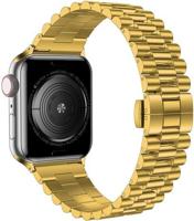 Metalen schakelband - Goud - Geschikt voor Apple watch 38mm / 40mm / 41mm / 42mm - thumbnail
