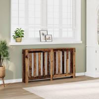 Radiatorombouw 149x20x82 cm bewerkt hout oud hout - thumbnail