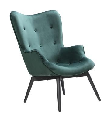 Artistiq Fauteuil 'Anderson', Velvet, kleur Groen