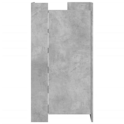 VidaXL Schoenenkast 52x37,5x100 cm bewerkt hout betongrijs VidaXL Schoenenkast 52x37,5x100 cm bewerkt hout betongrijs